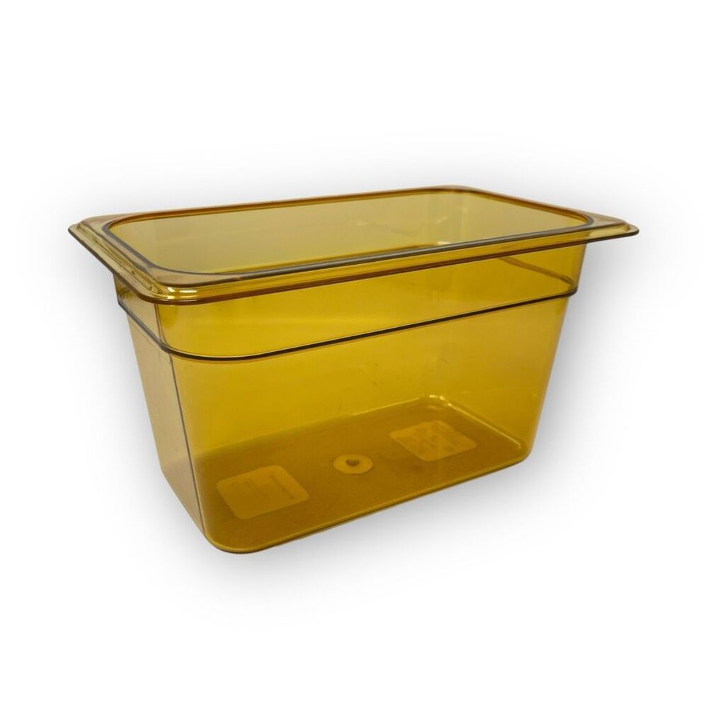 Carlisle Cambro 3088213 StorPlus 1/4 Size Amber Plastic Food Pan 6" Deep